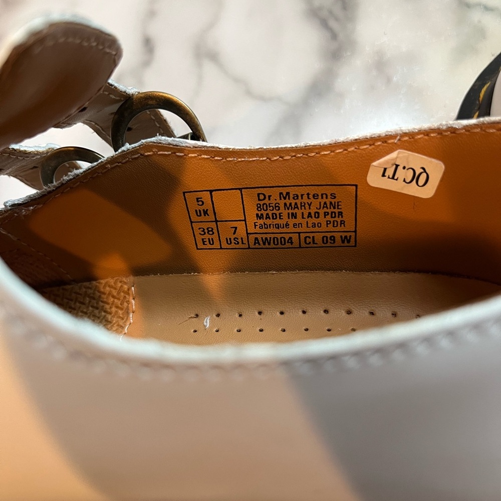 Dr. Martens White Mary Jane Shoes - Picture 5 of 7